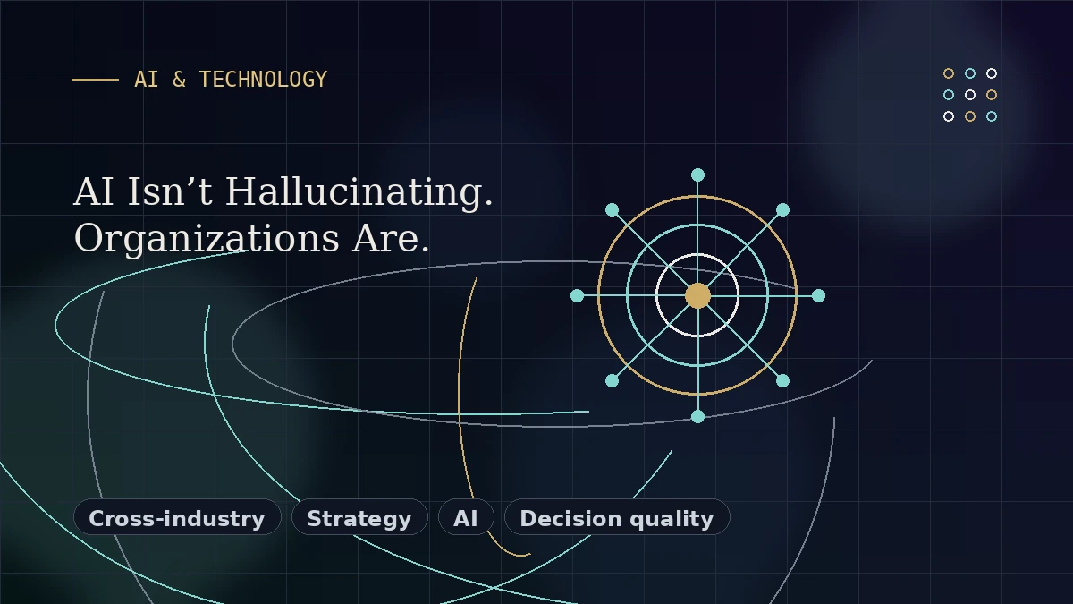 Editorial thumbnail for AI Isn’t Hallucinating. Organizations Are.