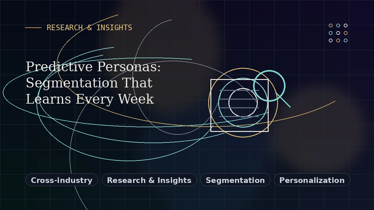 Editorial thumbnail for Predictive Personas: Segmentation That Learns Every Week