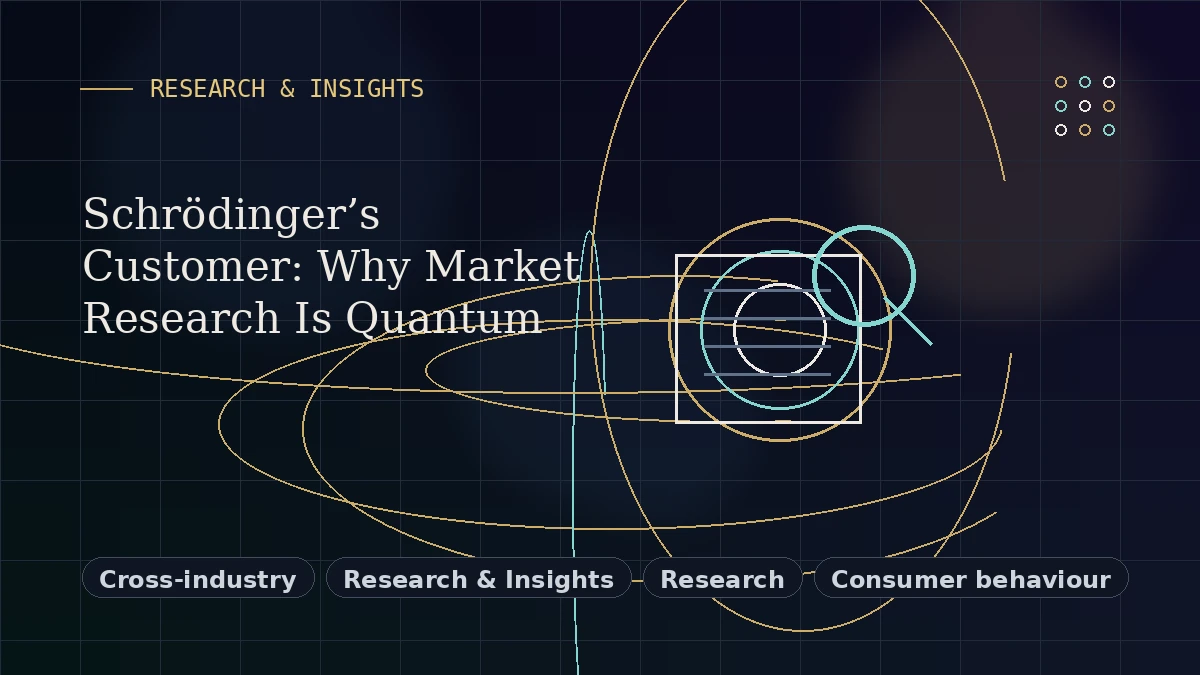 Editorial thumbnail for Schrödinger’s Customer: Why Market Research Is Quantum