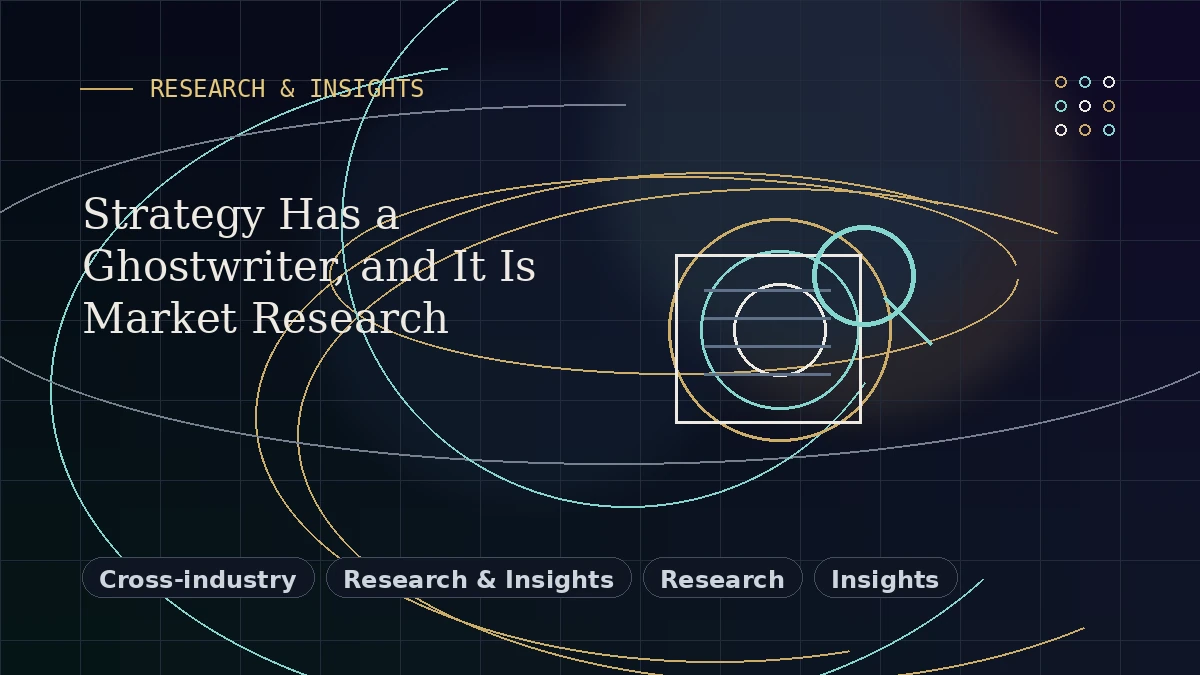 Editorial thumbnail for Strategy Has a Ghostwriter, and It Is Market Research