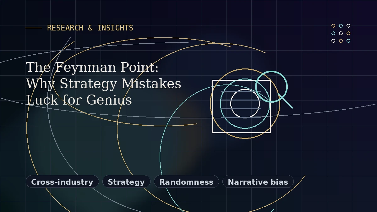 Editorial thumbnail for The Feynman Point: Why Strategy Mistakes Luck for Genius