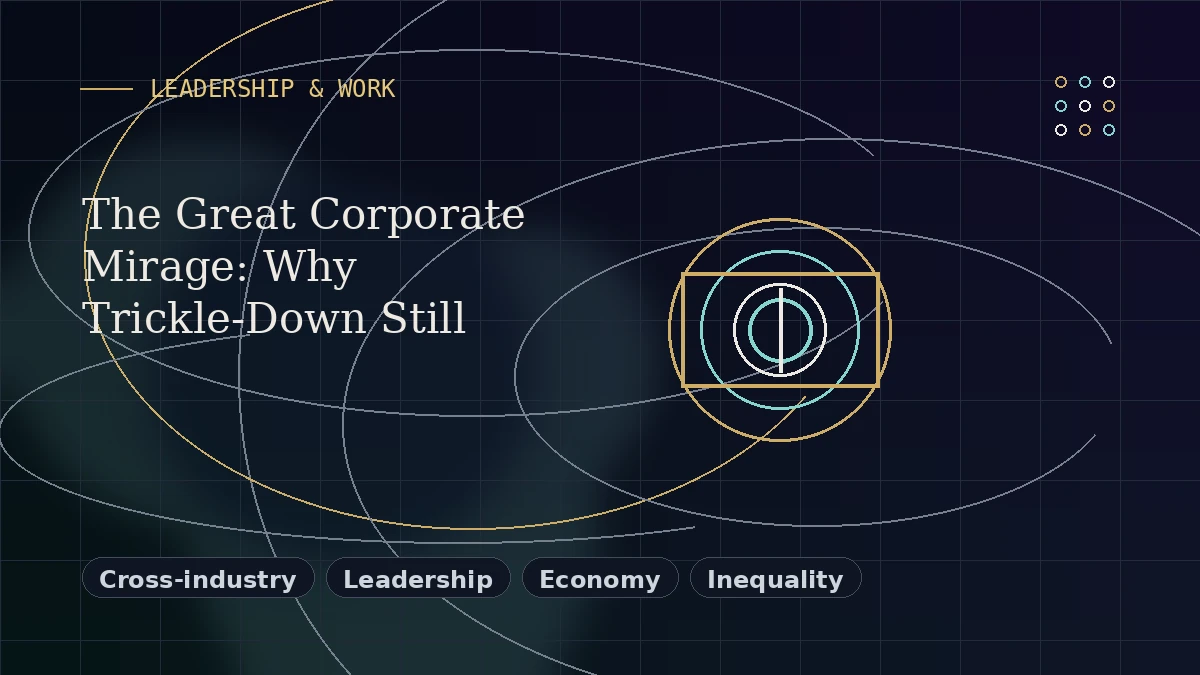 Editorial thumbnail for The Great Corporate Mirage: Why Trickle-Down Still Doesn’t Trickle