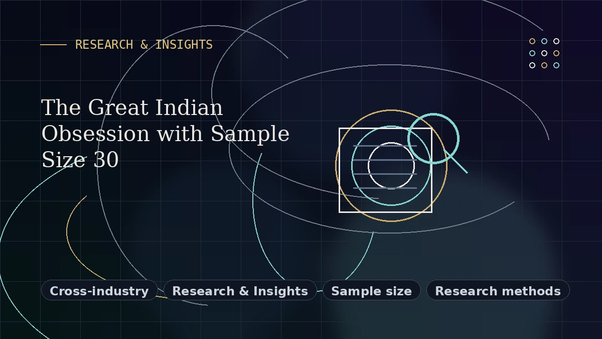 Editorial thumbnail for The Great Indian Obsession with Sample Size 30