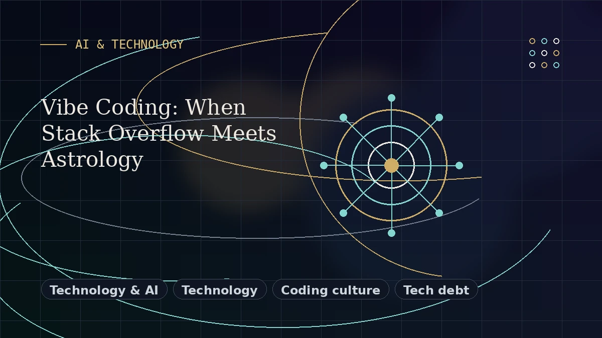 Editorial thumbnail for Vibe Coding: When Stack Overflow Meets Astrology
