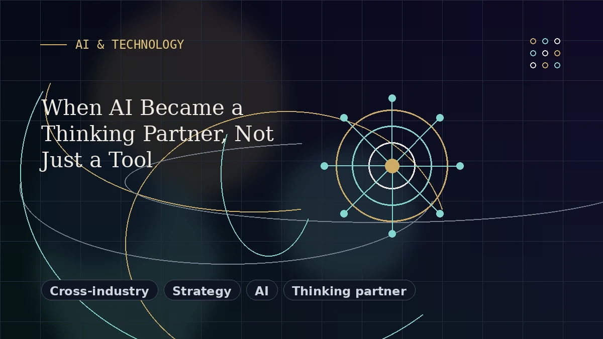 Editorial thumbnail for When AI Became a Thinking Partner, Not Just a Tool